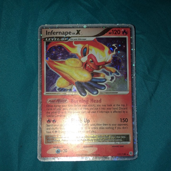 Infernope X Pokémon trading card #121 Rare Holo - Picture 2 of 9